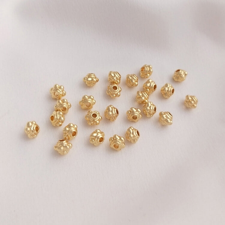 Faceted beads Pumpkin beads Lantern beads Diamond spacer beads