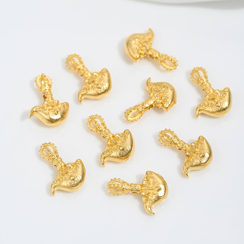 Demon-subduing pestle Tibetan vajra side hanging card five-pronged axe knife pendant