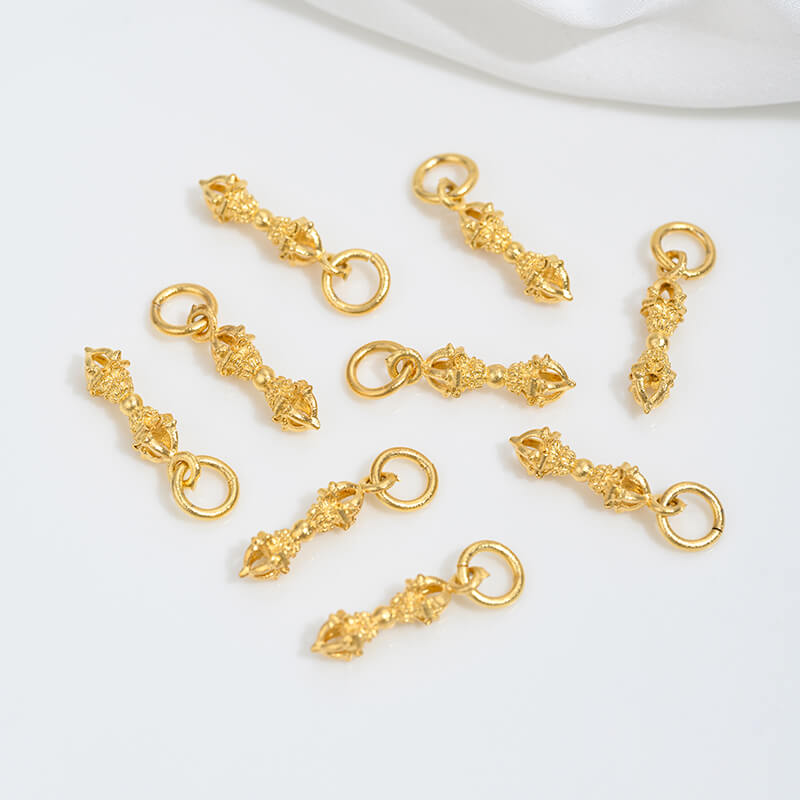 Demon-subduing pestle Tibetan vajra side hanging card five-pronged axe knife pendant