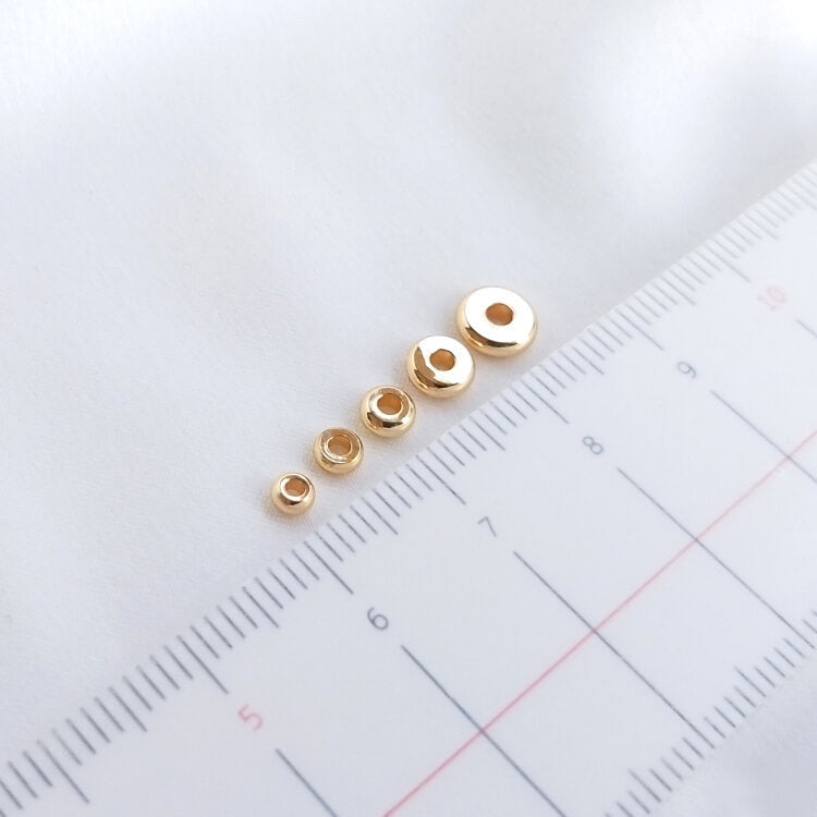 Gold-plated gold bead spacer bead flat sheet
