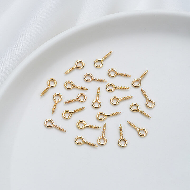 Titanium steel eyelet nails threaded eyelet nails