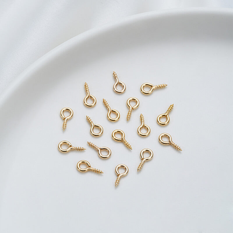 Titanium steel eyelet nails threaded eyelet nails