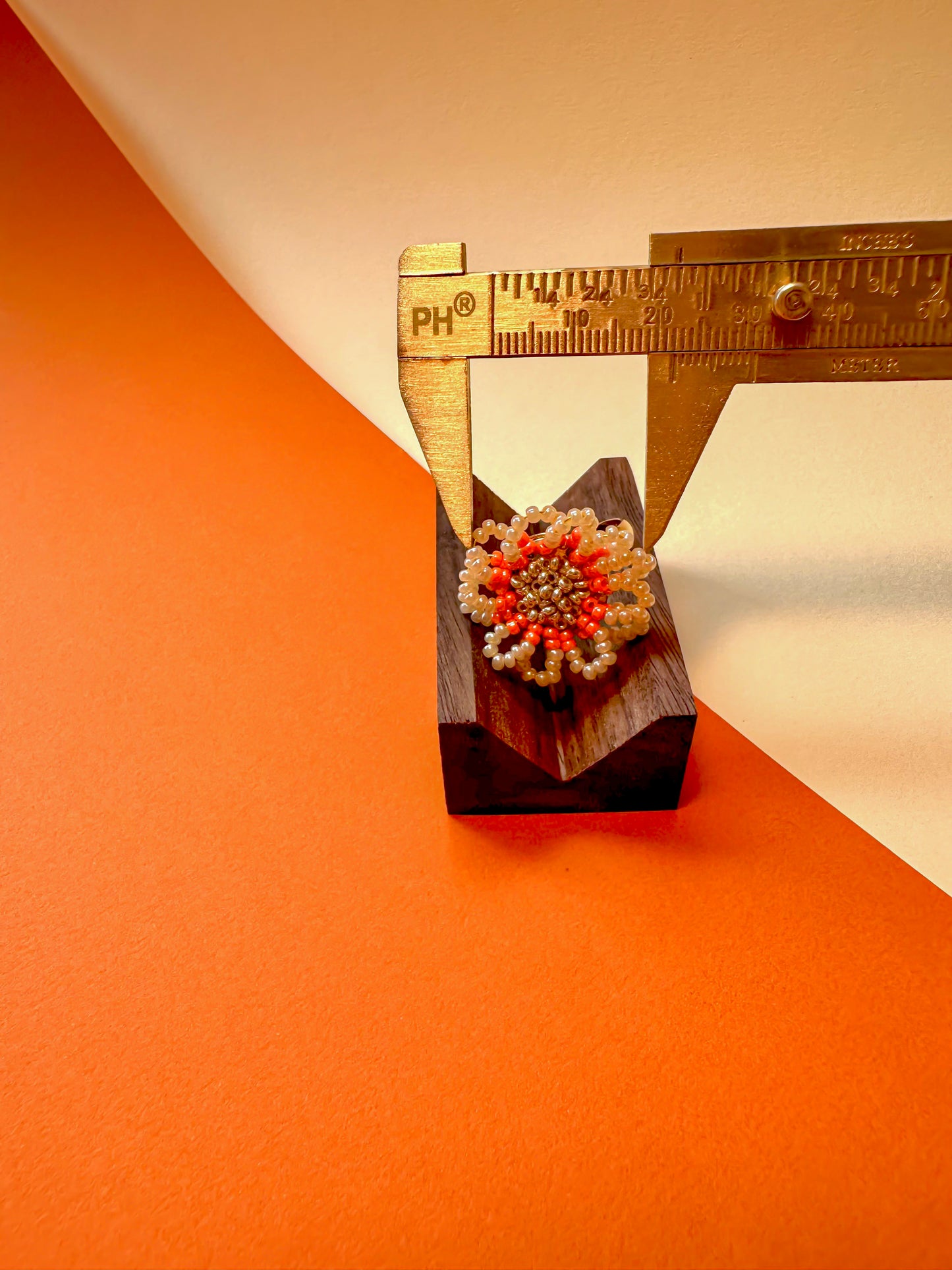 Chirimiri Handmade Daisy Beaded Adjustable Ring | Gift for Her | Holiday Sale