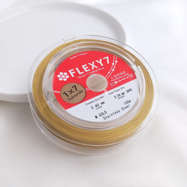 Gold FLEXY 7-strand jewelry soft wire steel wire