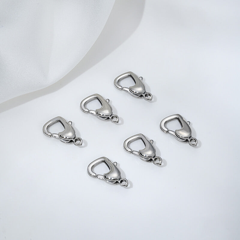 Titanium steel heart-shaped buckle, QQ buckle, round lobster buckle