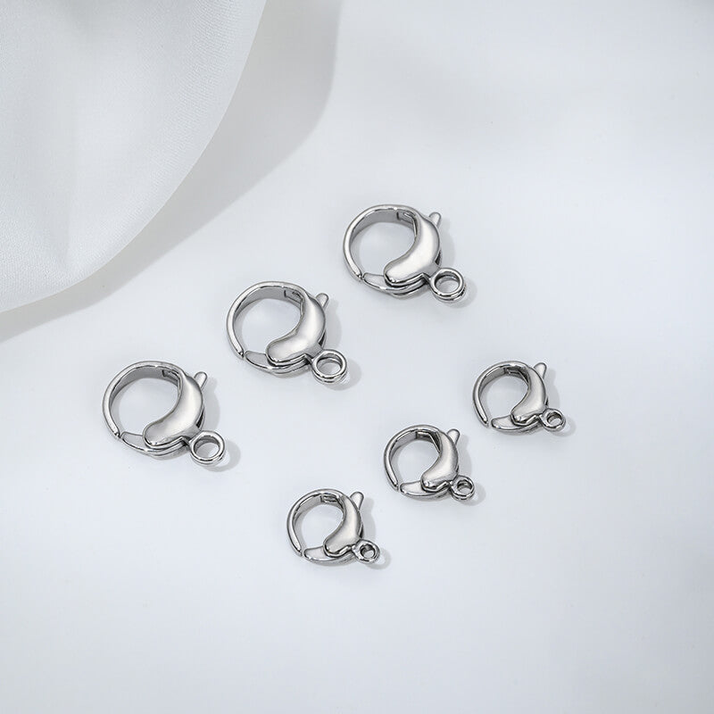 Titanium steel heart-shaped buckle, QQ buckle, round lobster buckle