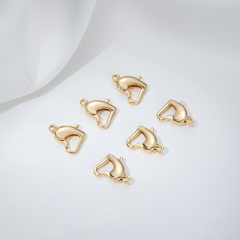 Titanium steel heart-shaped buckle, QQ buckle, round lobster buckle