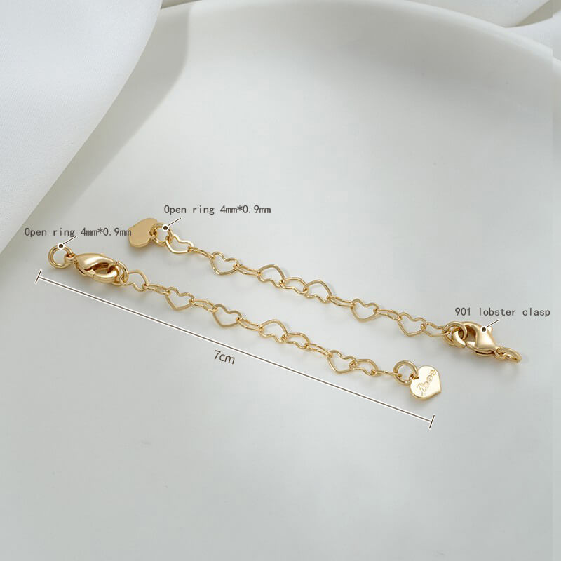 Lobster Clasp Extender, 14K gold-plated,white gold engraved portrait rectangular plate oval heart tag tail chain