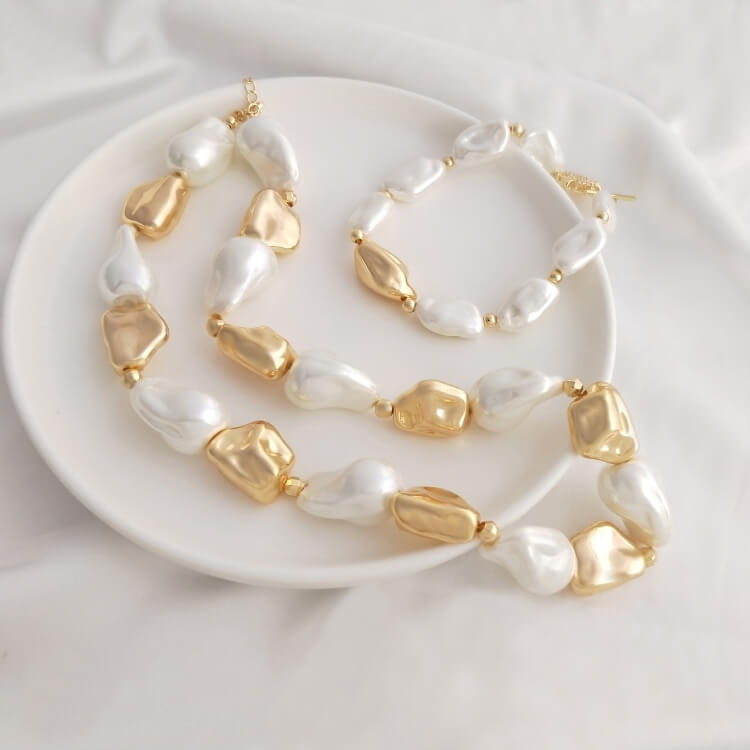 Imitation Baroque shaped spacer beads 1 piece