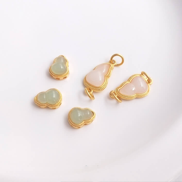 Imitation Jade gourd bead pendant