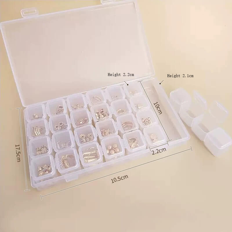 Transparent plastic storage box with lid