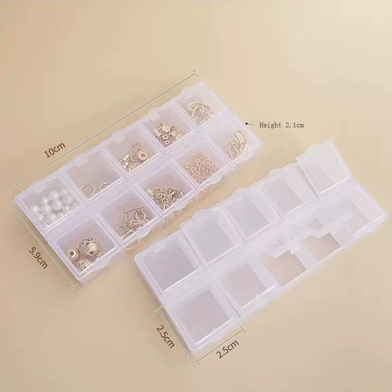 Transparent plastic storage box with lid