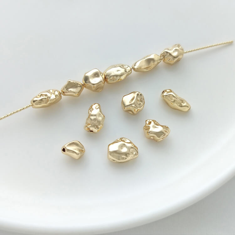 Irregular Baroque stone-shaped spacer beads