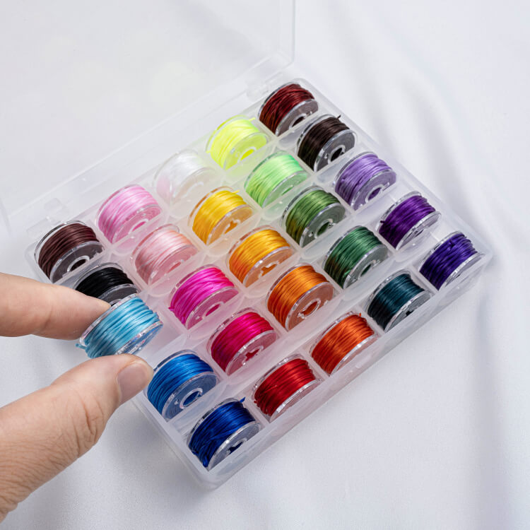Japanese flat strong line 25 colors mixed color box bracelet rope