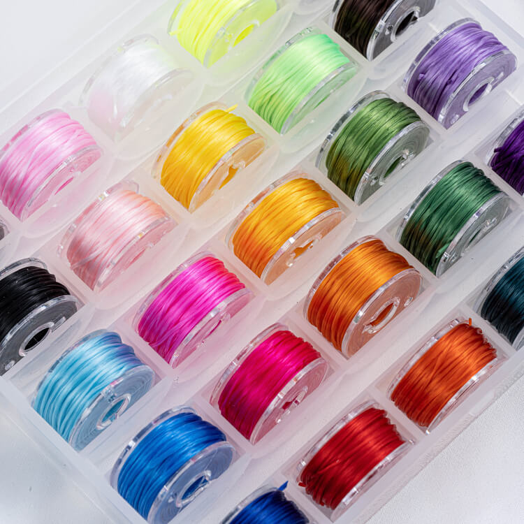 Japanese flat strong line 25 colors mixed color box bracelet rope