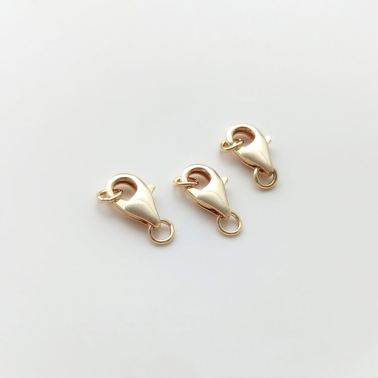 811/812 lobster clasp with closed rings at both ends