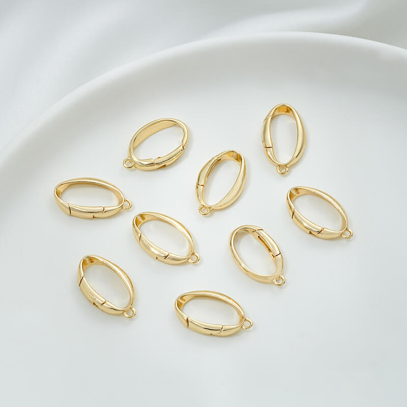 Oval lobster clasp special-shaped spring clasp