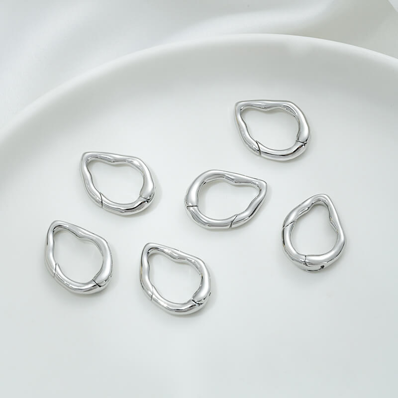 Oval lobster clasp special-shaped spring clasp
