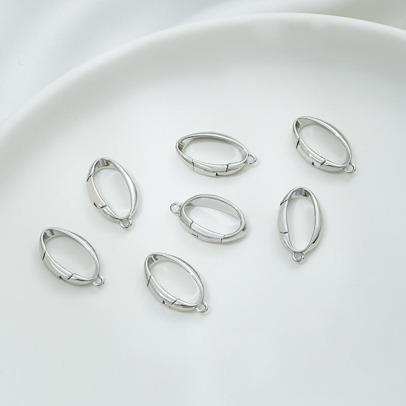 Oval lobster clasp special-shaped spring clasp