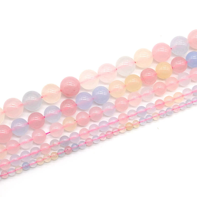 Colored Morgan chalcedony loose beads