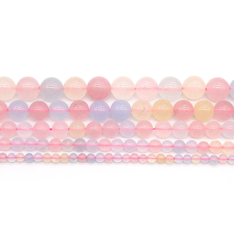 Colored Morgan chalcedony loose beads