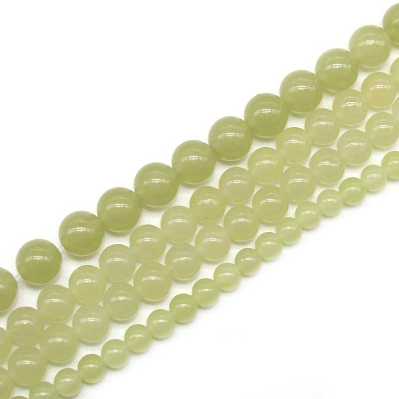 Optimized cyan chalcedony loose beads DIY hand-woven bracelet