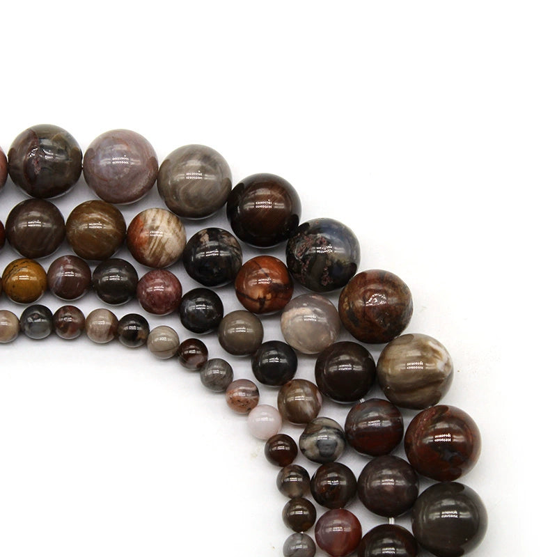 Wooden jade tree jade loose beads DIY hand-woven crystal