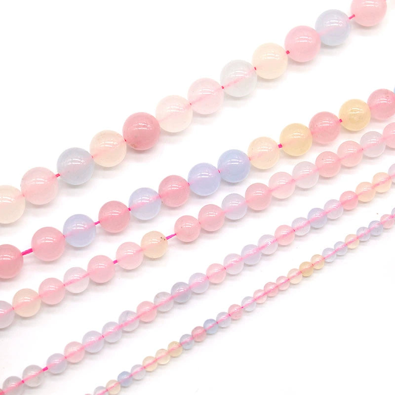 Colored Morgan chalcedony loose beads