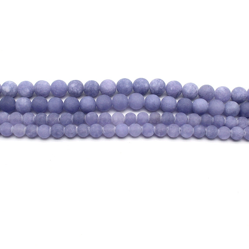 Frosted lavender loose crystal beads for DIY hand-woven materials