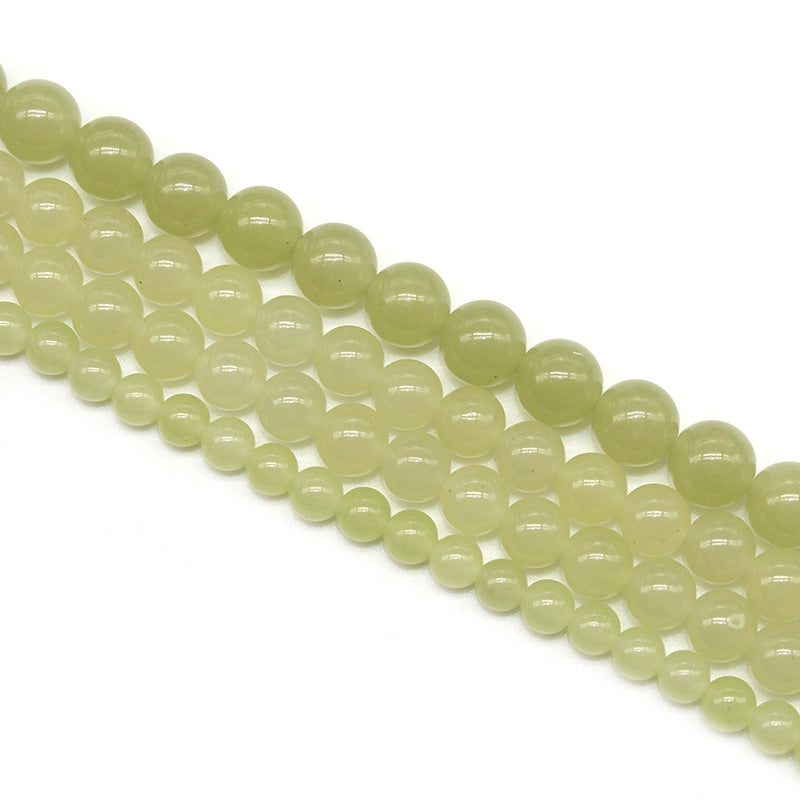 Optimized cyan chalcedony loose beads DIY hand-woven bracelet