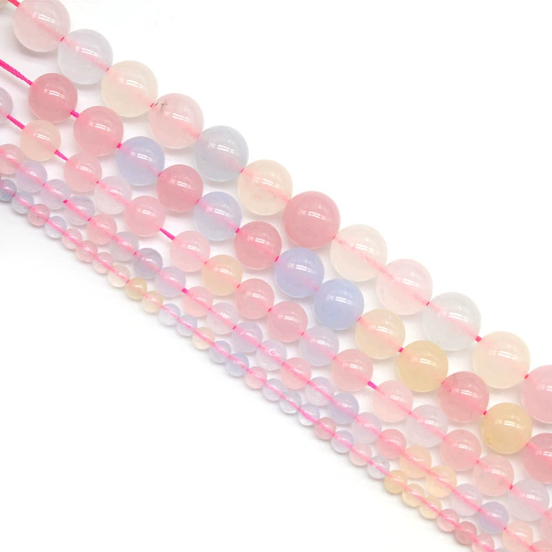 Colored Morgan chalcedony loose beads