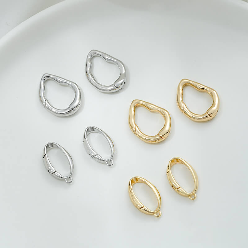 Oval lobster clasp special-shaped spring clasp