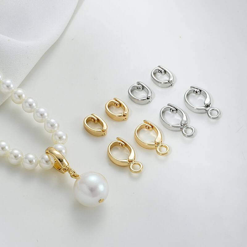 Pendant bails,14k gold-plated platinum with hanging ring/no hanging universal buckle