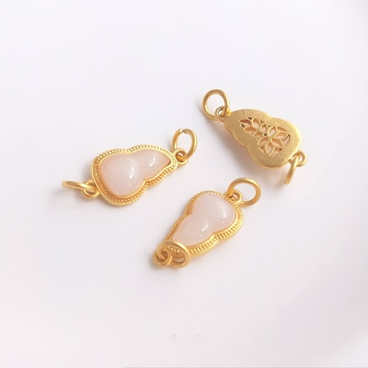 Imitation Jade gourd bead pendant