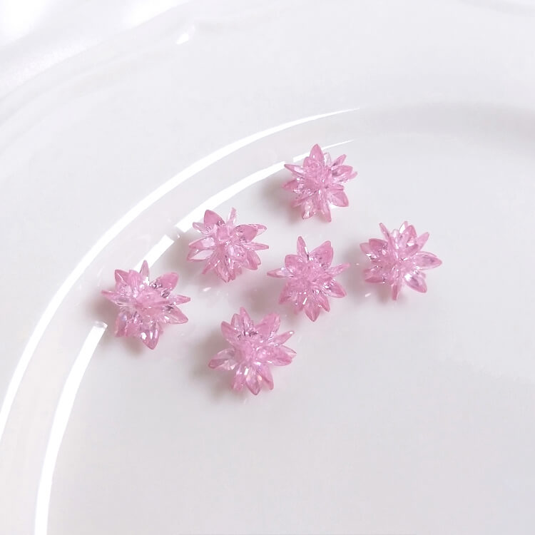Zircon woven snowflake ball DIY pendant spacer beads