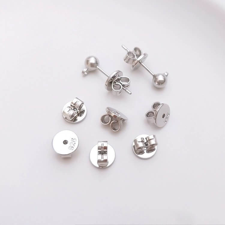 925 silver disc high-end earplugs 18k gold,platinum