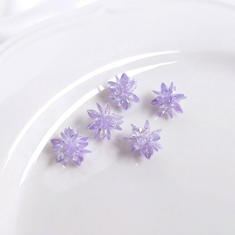 Zircon woven snowflake ball DIY pendant spacer beads