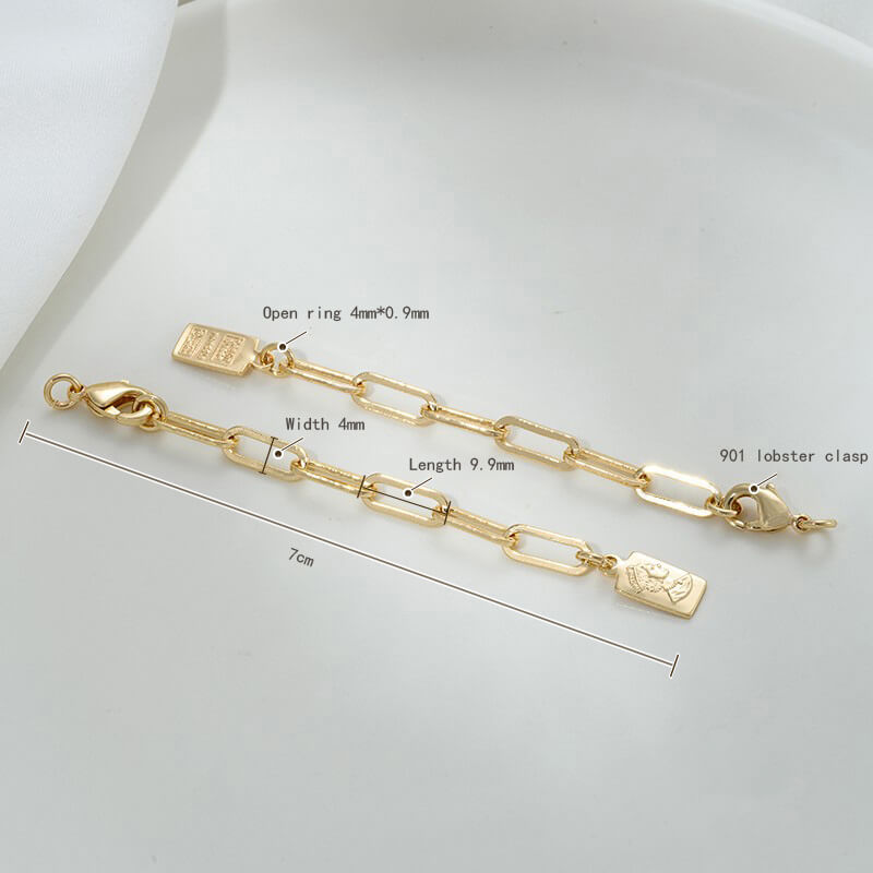 Lobster Clasp Extender, 14K gold-plated,white gold engraved portrait rectangular plate oval heart tag tail chain