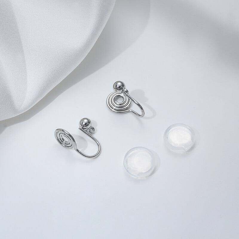 Doudou mosquito coil tray ring bead holder silicone ear clips 1 pair