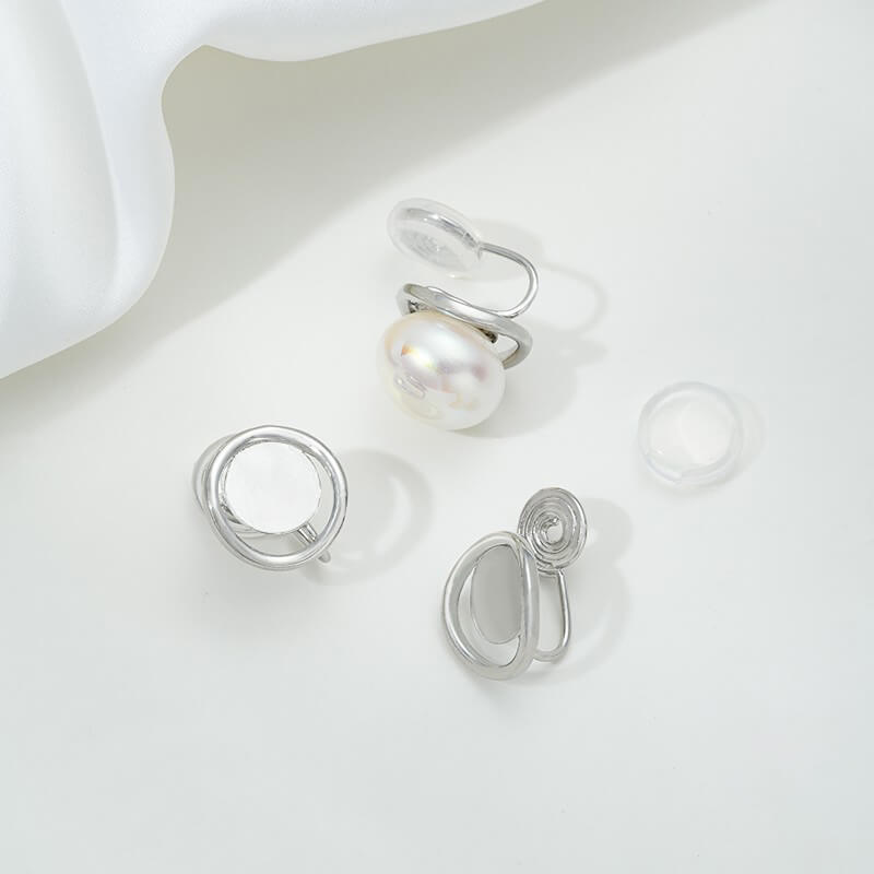 Doudou mosquito coil tray ring bead holder silicone ear clips 1 pair