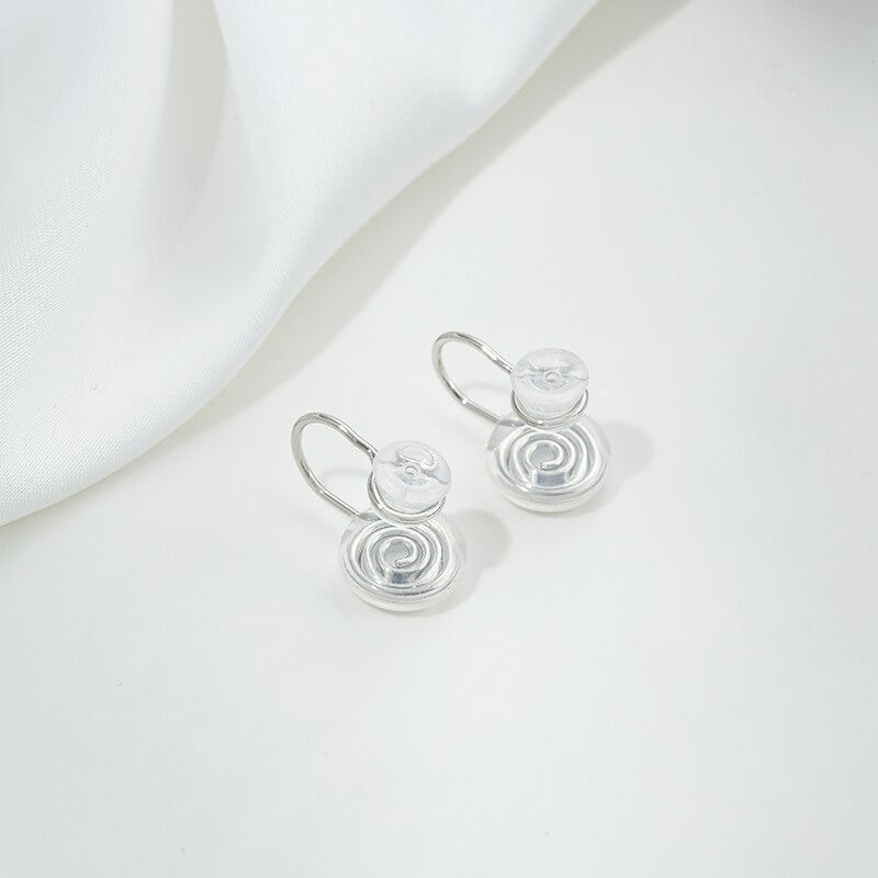 Doudou mosquito coil tray ring bead holder silicone ear clips 1 pair