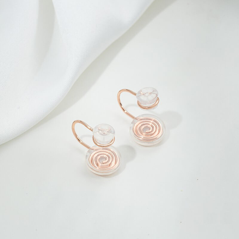 Doudou mosquito coil tray ring bead holder silicone ear clips 1 pair