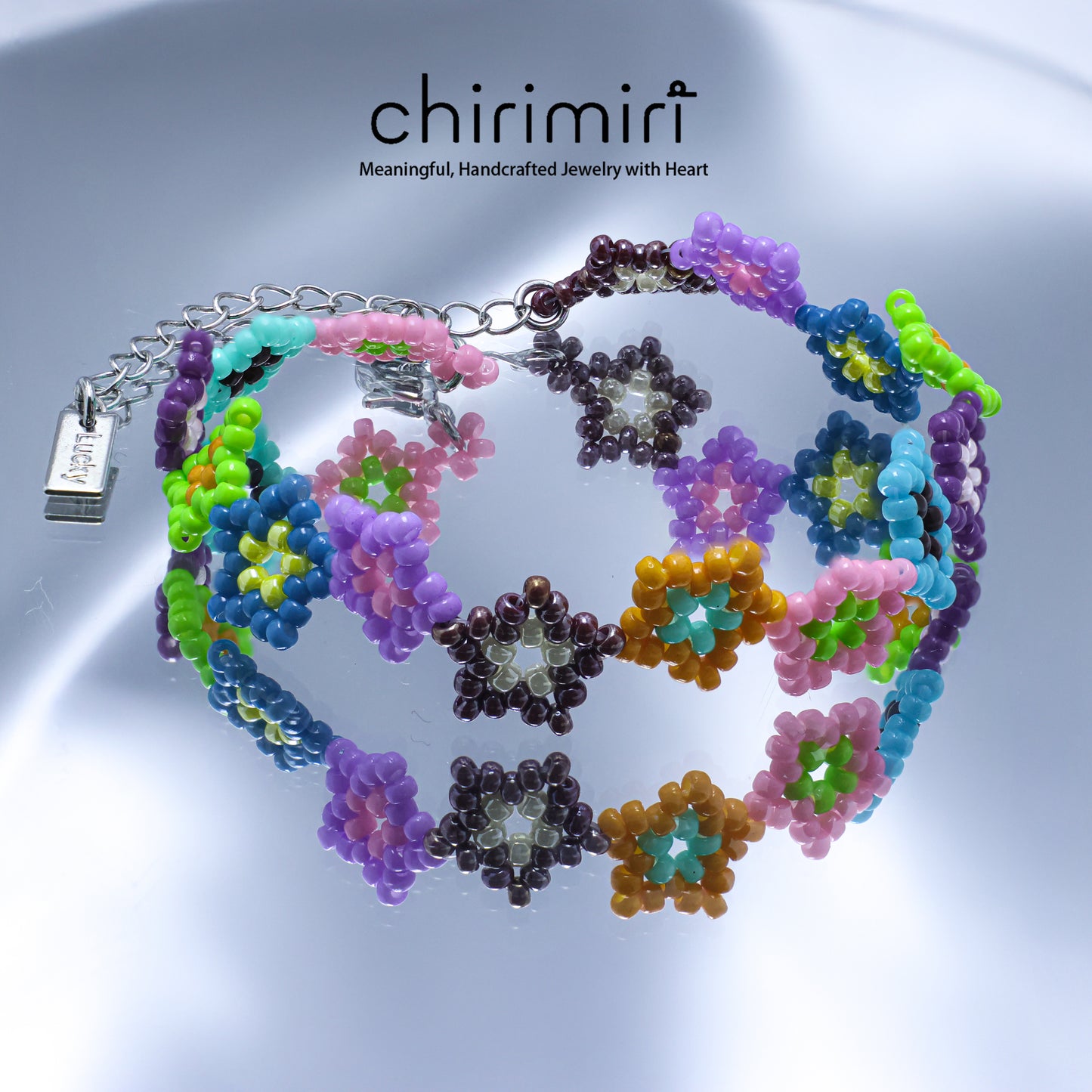 Chirimiri Handmade Rainbow Star Bracelet – Starlight Joy Series