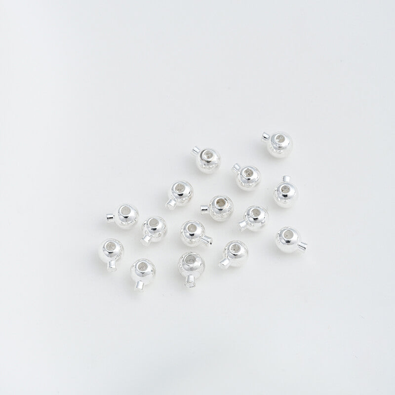 14K gold-plated 18K silver positioning buckle snap button positioning bead(50 pieces)