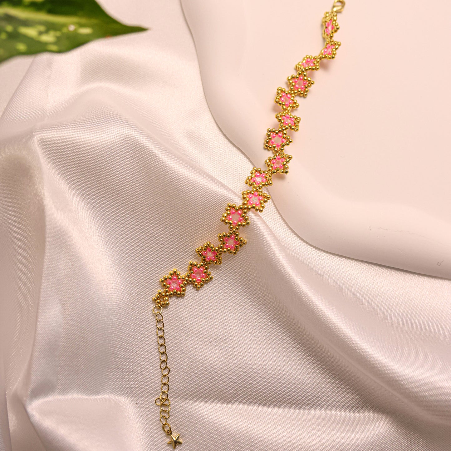 Chirimiri Handmade - Pink Sakura Blossom Bracelet