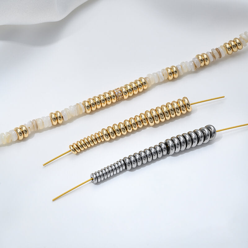 Titanium steel color ladle gold spacer