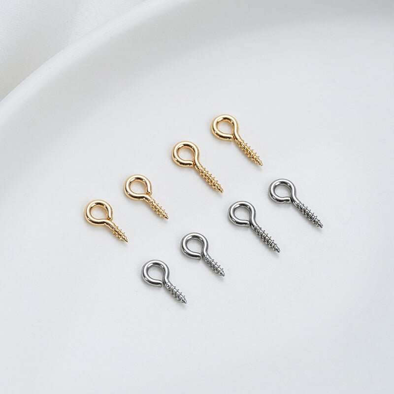 Titanium steel eyelet nails threaded eyelet nails