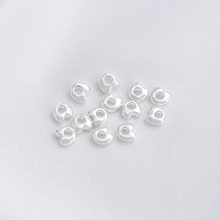 14K gold-plated bright silver shaped spacer