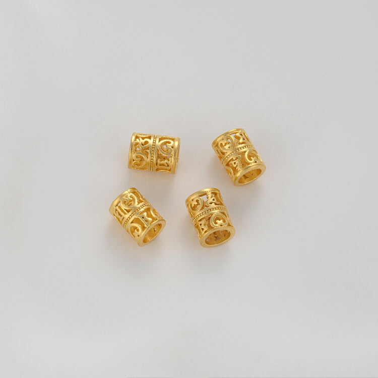Sand gold love-shaped leaf-shaped five-pointed star lucky character spacer beads