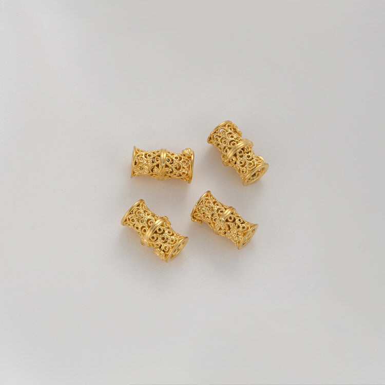 Sand gold love-shaped leaf-shaped five-pointed star lucky character spacer beads